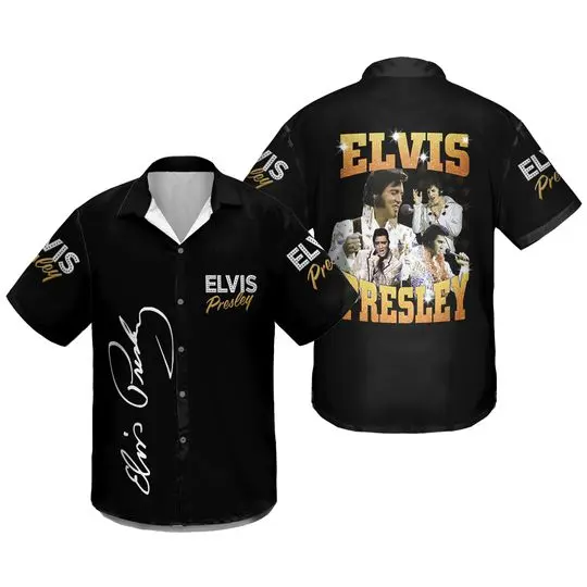 3D Elvis Presley Unisex Hawaiian Shirt Gift For Your Girlfriend Boyfriend Gift For Love Gift For Friend Best Valentine Present Holiday Gift