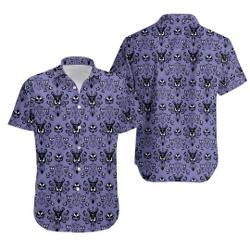 3D Haunted Mansion Unisex Hawaiian Shirt Gift For Your Girlfriend Boyfriend Gift For Love Gift For Friend Best Valentine Present Holiday Gift