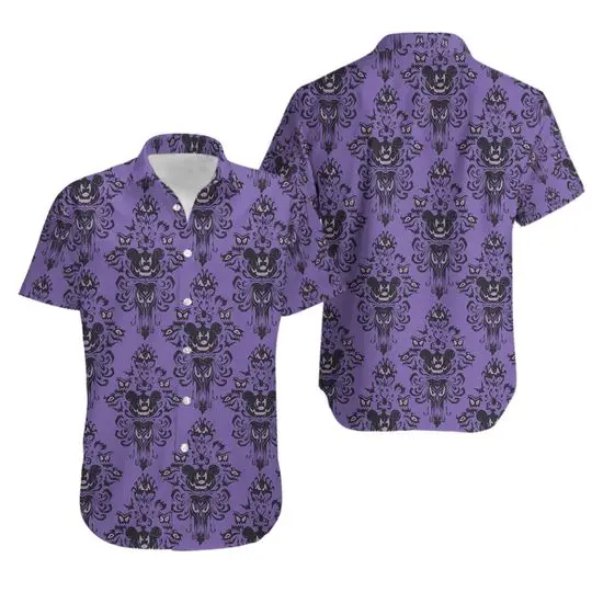 3D Haunted Mansion Unisex Hawaiian Shirt Gift For Your Girlfriend Boyfriend Gift For Love Gift For Friend Best Valentine Present Holiday Gift