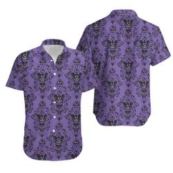 3D Haunted Mansion Unisex Hawaiian Shirt Gift For Your Girlfriend Boyfriend Gift For Love Gift For Friend Best Valentine Present Holiday Gift
