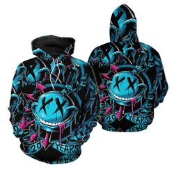 3D Hoodies, Pullover Demon Black 3D Hoodie