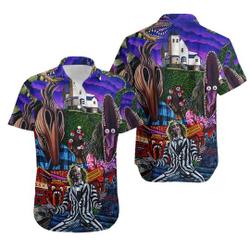 3D Horror Beetlejuice Unisex Tropical Hawaiian Shirt Gift For Your Girlfriend Boyfriend Gift For Love Gift For Friend Best Valentine Present Holiday Gift