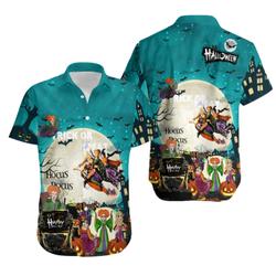 3D Horror Hocus Pocus Tropical Hawaiian Shirt Gift For Your Girlfriend Boyfriend Gift For Love Gift For Friend Best Valentine Present Holiday Gift