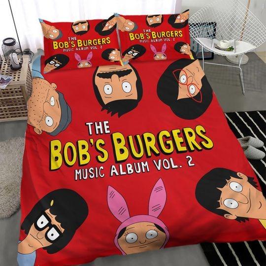 3D Printed Bob's Burgers Bedding Set Gift For Your Girlfriend Boyfriend Gift For Love Gift For Friend Best Valentine Present Holiday Gift