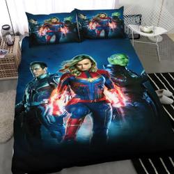 3D Printed Captain Marvel Bedding Set Gift For Your Girlfriend Boyfriend Gift For Love Gift For Friend Best Valentine Present Holiday Gift