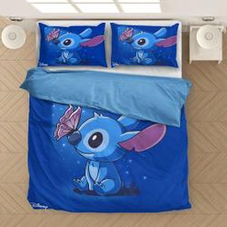 3D Printed Cute Disney Lilo Stitch Bedding Set Gift For Your Girlfriend Boyfriend Gift For Love Gift For Friend Best Valentine Present Holiday Gift