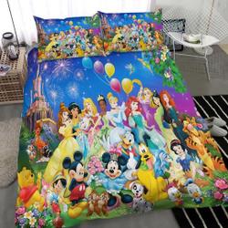 3D Printed Disney Cartoon Mickey Mouse Bedding Set Gift For Your Girlfriend Boyfriend Gift For Love Gift For Friend Best Valentine Present Holiday Gift