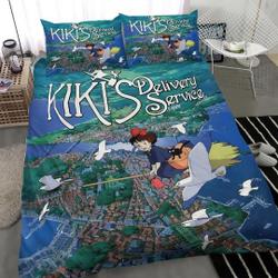 3D Printed Kiki's Delivery Service Bedding Set Gift For Your Girlfriend Boyfriend Gift For Love Gift For Friend Best Valentine Present Holiday Gift