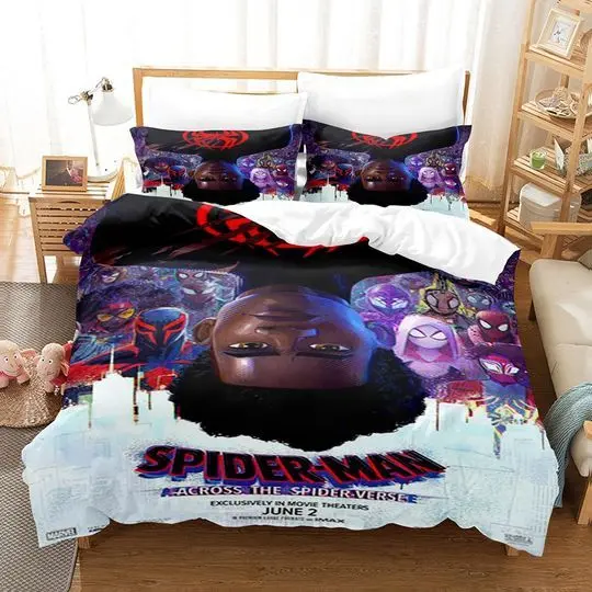 3D Printed Movie Spider-Man Bedding Duvet Cover Set Gift For Your Girlfriend Boyfriend Gift For Love Gift For Friend Best Valentine Present Holiday Gift