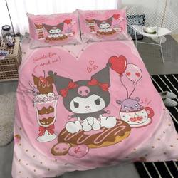 3D Printed My Melody and Kuromi Bedding Duvet Cover Set Gift For Your Girlfriend Boyfriend Gift For Love Gift For Friend Best Valentine Present Holiday Gift