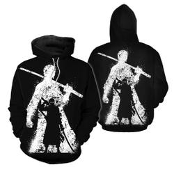 3D Printed One Piece Japanese Anime Hoodie