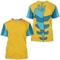 3D Shirt Inspired by Flounder from The Little Mermaid, Disney Costume Cosplay Meaningful Gift For Family Gift For Boyfriend Valentine Gift