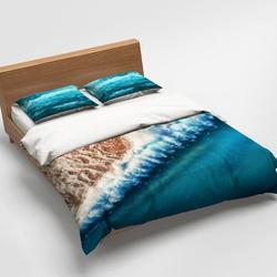 Waves Bedding, Beach Bedding Set Gift For Your Girlfriend Boyfriend Gift For Love Gift For Friend Best Valentine Present Holiday Gift
