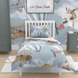 Airplane And Hot Air Bedding Set Gift For Your Girlfriend Boyfriend Gift For Love Gift For Friend Best Valentine Present Holiday Gift