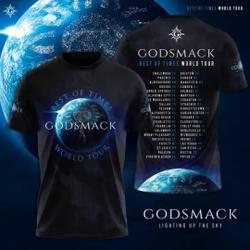 Godsmack 2023 Music Tour 3D T-shirt Meaningful Gift For Family Gift For Boyfriend Valentine Gift