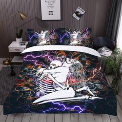custom skull love bedding Set Gift For Your Girlfriend Boyfriend Gift For Love Gift For Friend Best Valentine Present Holiday Gift
