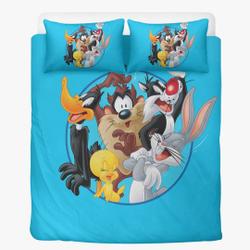 Looney Tunes Duvet, Bugs Bunny, Tasmanian devil, Sylvester Bedding set twinGift For Your Girlfriend Boyfriend Gift For Love Gift For Friend Best Valentine Present Holiday Gift
