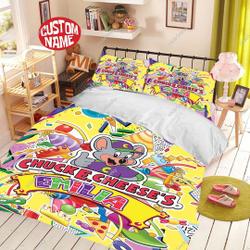 Personalized Chuck E Cheese Bedding Set Gift For Your Girlfriend Boyfriend Gift For Love Gift For Friend Best Valentine Present Holiday Gift