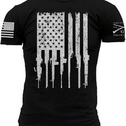 Grunt Style Rifle Flag Men's T-Shirt Meaningful Gift For Family Gift For Boyfriend Valentine Gift
