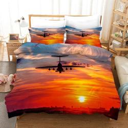 Airplane  Bedding Set Gift For Your Girlfriend Boyfriend Gift For Love Gift For Friend Best Valentine Present Holiday Gift