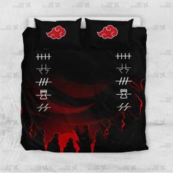 Akatsuki Hidden Village Bedding Set Gift For Your Girlfriend Boyfriend Gift For Love Gift For Friend Best Valentine Present Holiday Gift