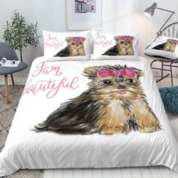 Yorkshire Terrier Bedding Set Gift For Your Girlfriend Boyfriend Gift For Love Gift For Friend Best Valentine Present Holiday Gift