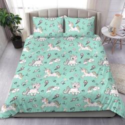 Unicorn 2 Bedding Set, Duvet Cover, Bedroom Set Gift For Your Girlfriend Boyfriend Gift For Love Gift For Friend Best Valentine Present Holiday Gift