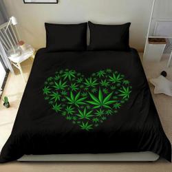 Marijuana Cannabis Weed Bedding Set Gift For Your Girlfriend Boyfriend Gift For Love Gift For Friend Best Valentine Present Holiday Gift