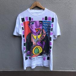 Vintage 90s MYLES MAILLIE art tee keith haring dali mc escher van gogh Meaningful Gift For Family Gift For Boyfriend Valentine Gift