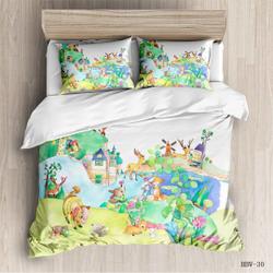 Kids Bedding Set, Cute Cartoon DeerGift For Your Girlfriend Boyfriend Gift For Love Gift For Friend Best Valentine Present Holiday Gift