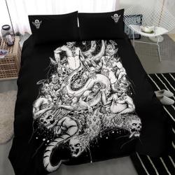 Skull Demon Bedding Set Gift For Your Girlfriend Boyfriend Gift For Love Gift For Friend Best Valentine Present Holiday Gift