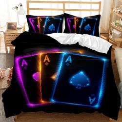 Bedding Set Galaxy Playing Card GameGift For Your Girlfriend Boyfriend Gift For Love Gift For Friend Best Valentine Present Holiday Gift