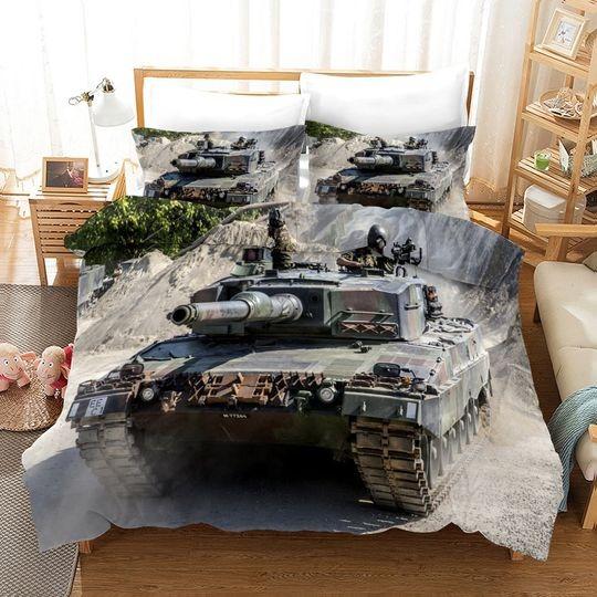 Tank Comforter Cover War Theme Bedding Set Gift For Your Girlfriend Boyfriend Gift For Love Gift For Friend Best Valentine Present Holiday Gift