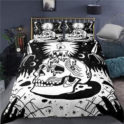 Halloween Skull Bedding Set Gift For Your Girlfriend Boyfriend Gift For Love Gift For Friend Best Valentine Present Holiday Gift