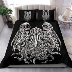 Skull Demon Winged Octopus  Bedding Set Gift For Your Girlfriend Boyfriend Gift For Love Gift For Friend Best Valentine Present Holiday Gift