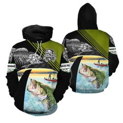 Bass Fishing Hunting 3D Printed Hoodie