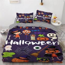 Cute Halloween Bedding Set Gift For Your Girlfriend Boyfriend Gift For Love Gift For Friend Best Valentine Present Holiday Gift