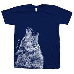 Mens Wolf Custom Hand Screen Printed on Crew Neck Tshirt Screen Print Water Base Ink Available: S , M , L , Xl , Xxl Meaningful Gift For Family Gift For Boyfriend Valentine Gift