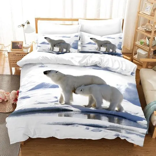 Polar Bear Bedding SetsGift For Your Girlfriend Boyfriend Gift For Love Gift For Friend Best Valentine Present Holiday Gift