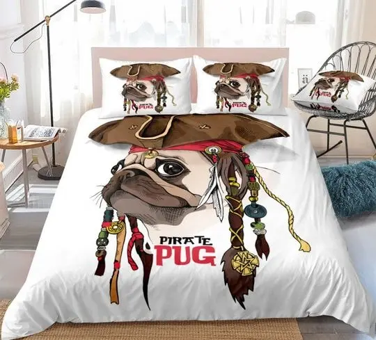 Dog Bedding Set PugGift For Your Girlfriend Boyfriend Gift For Love Gift For Friend Best Valentine Present Holiday Gift