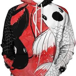 Beluga Whale With Kangaroo Pocket 3D Hoodie