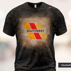 Southwest Airlines Bleached 3D T shirt Meaningful Gift For Family Gift For Boyfriend Valentine Gift