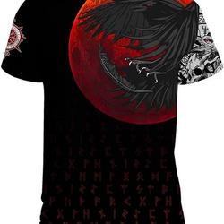 Viking Raven T-Shirt 3D Meaningful Gift For Family Gift For Boyfriend Valentine Gift