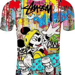 Fashion 3D Printing Crazy Graffiti T-Shirt Meaningful Gift For Family Gift For Boyfriend Valentine Gift