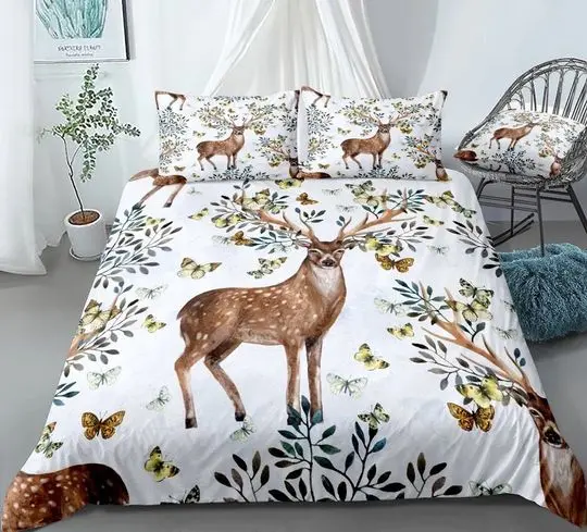 Deer Bedding Set Gift For Your Girlfriend Boyfriend Gift For Love Gift For Friend Best Valentine Present Holiday Gift