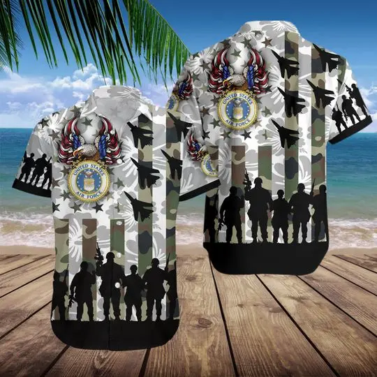 Military Hawaiian Combat Aircrafts Hawaiian Shirt Gift For Your Girlfriend Boyfriend Gift For Love Gift For Friend Best Valentine Present Holiday Gift