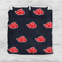 Akatsuki Cloud Bedding Set Gift For Your Girlfriend Boyfriend Gift For Love Gift For Friend Best Valentine Present Holiday Gift
