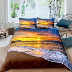 Afternoon in the beach coastal Bedding Set Gift For Your Girlfriend Boyfriend Gift For Love Gift For Friend Best Valentine Present Holiday Gift