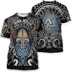 3D Print Men's Fashion Odin T-Shirt Meaningful Gift For Family Gift For Boyfriend Valentine Gift