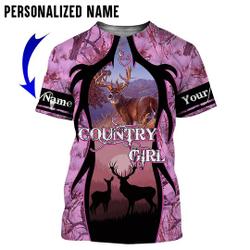 Country girl, Personalized Name Country Girl 3D All Over Printed Shirt Meaningful Gift For Family Gift For Boyfriend Valentine Gift